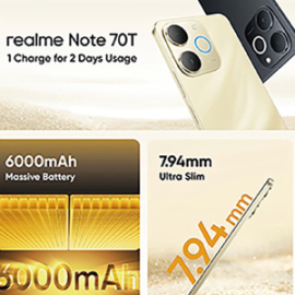 REALME Note 70T A5 flyer